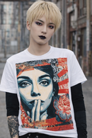 Young Savage ICON series Number 1 Silence - Graphic T-Shirt Unisex Goth Alternative Punk Streetwear