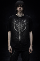 Young Savage Night Born Series Number 4 CELESTIAL FANG Goth Punk Black Cotton T-Shirt