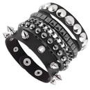 Goth Emo Punk Unisex Spiked Rivets Wristbands Bracelets