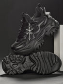 Goth Punk Casual Vulcanised Platform High Heel Women's Sneakers