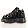 Women's Runway Platform Metal Rivets Chunky Gothic Punk Boots Shoes