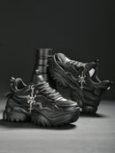 Goth Punk Casual Vulcanised Platform High Heel Women's Sneakers