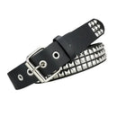 Punk Goth Square Metal Pyramid Studded Unisex Belt