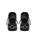 Punk Goth Women's Lace-up Platform Shoes Woman  Metal Decor Boot Shoes