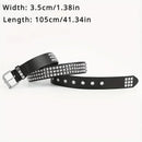 Punk Goth Square Metal Pyramid Studded Unisex Belt