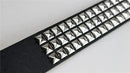 Punk Goth Square Metal Pyramid Studded Unisex Belt