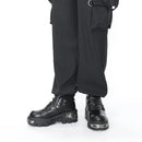 Dark Punk Style Women's Gothic Metal Niche Low Top Platform Boots Shoes