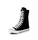Goth Punk Alternative Emo Canvas High Top Lace Up Zipper Women's Flat Boots Shoes