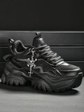 Goth Punk Casual Vulcanised Platform High Heel Women's Sneakers