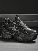 Goth Punk Casual Vulcanised Platform High Heel Women's Sneakers