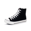 Goth Punk Alternative Emo Canvas High Top Lace Up Zipper Women's Flat Boots Shoes