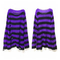 Striped Thin Streetwear Punk Gothic Hollow Out Hole Broken Jumper Long Unisex Sweater