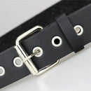 Punk Goth Square Metal Pyramid Studded Unisex Belt