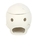 White Skull Weathered Oil Burner and Wax Warmer