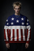 American Flag Sweatshirt - Stars & Stripes Graphic Crewneck - Firestarter Edition - Unisex Streetwear