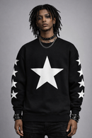 Young Savage Smashing Star Sweatshirt Alternative Punk Streetwear