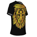 Aztec Golden Lion on Black T Shirt - G Hatch Clothing 