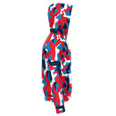 Red Blue Camouflage Zip Up Hoodie - G Hatch Clothing 