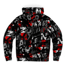 Black & Red Grunge Design Alternative Streetwear Hoodie - Young Savage  