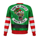 Christmas Xmas Funny Elf Biker Sons of Santa Unisex Sweater - G Hatch Clothing 