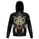 Wolf Print Athletic Hoodie - G Hatch Clothing 