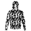 Urban Black White Camouflage Hoodie - G Hatch Clothing 