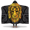 Aztec Golden Lion Hoodie Blanket - G Hatch Clothing 