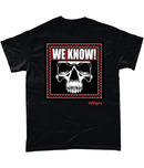 Skullduggery We Know Skull Punk Cotton T-Shirt - G Hatch Clothing 