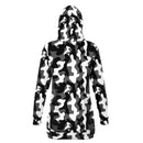 Black White Camouflage Hoodie Dress - G Hatch Clothing 