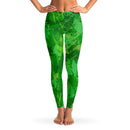 St Patrick's Day Green Splatter Leggings - G Hatch Clothing 