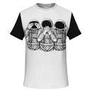 Astronauts Hear No See No Speak No T Shirt - G Hatch Clothing 