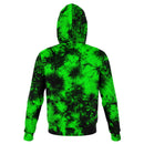 Fluorescent Green Tie Dye Pattern Fashion Hoodie - G Hatch Clothing 