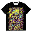 Colourful Skull Design Alternative Streetwear Black T-Shirt - Young Savage  