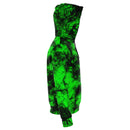 Fluorescent Green Tie Dye Pattern Fashion Hoodie - G Hatch Clothing 