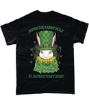 St Patrick's Day Down the Rabbit Hole T Shirt - G Hatch Clothing 