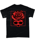 Red Rose Skull T-Shirt - G Hatch Clothing 