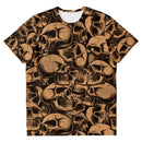 All Over Skull Pattern Alternative Streetwear T-Shirt - Young Savage  