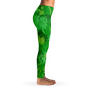 St Patrick's Day Green Splatter Leggings - G Hatch Clothing 