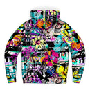 Flower Grunge Pattern Alternative Hoodie - Young Savage  