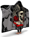Mad Hatter Skull Hoodie Blanket - G Hatch Clothing 
