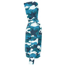 Frozen Blue Camouflage Pull Over Hoodie - G Hatch Clothing 