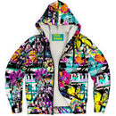 Flower Grunge Pattern Alternative Hoodie - Young Savage  