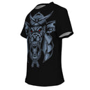 Samurai Wolf on Black T-Shirt - G Hatch Clothing 