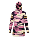 Abstract Acrylic Womens Hoodie Dress - G Hatch Clothing 