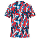 Red Blue Camouflage T Shirt - G Hatch Clothing 