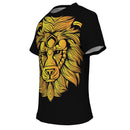 Aztec Golden Lion on Black T Shirt - G Hatch Clothing 