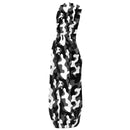 Black White Camouflage Hoodie Dress - G Hatch Clothing 