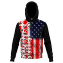 Grunge Stars and Stripes Hoodie - G Hatch Clothing 