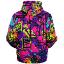 Fluorescent Graffiti Alternative Hip Hop Streetwear Hoodie - Young Savage  