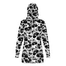 Skull Pattern Fashion Hoodie Dress - G Hatch Clothing 